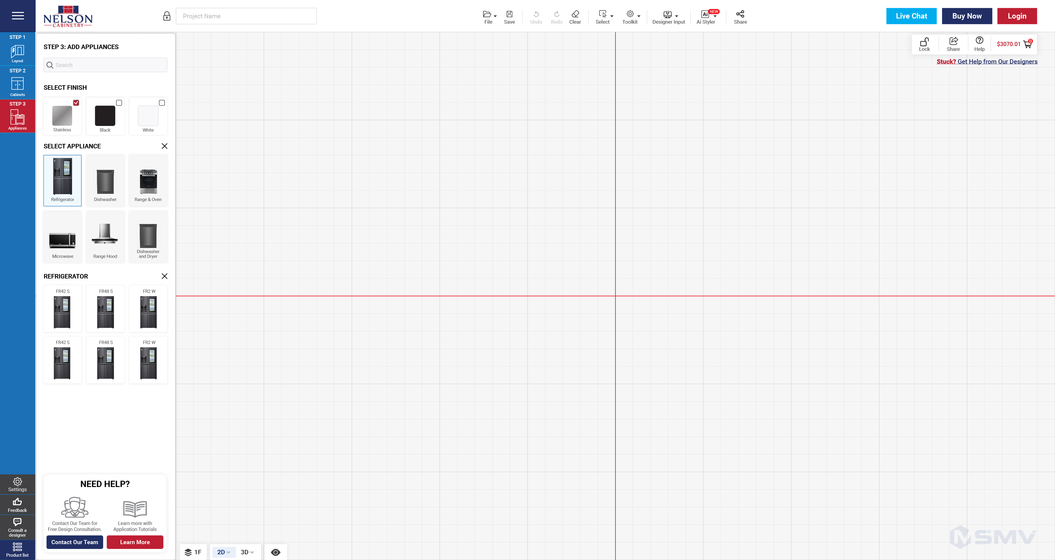 screenshot of MSMV Design